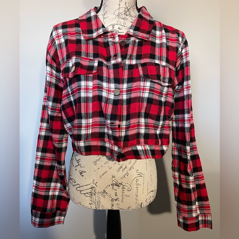 Flannel button up Jacket